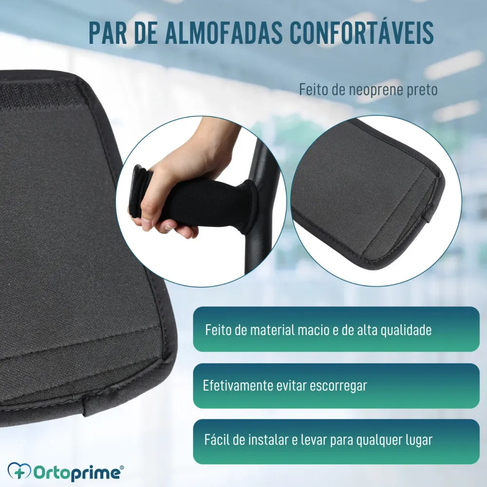 Almofadas para Muletas Acolchoadas Ajustável | 2 Unids