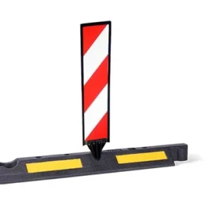 Sinal rodoviário U-6 fixo em elemento de borracha