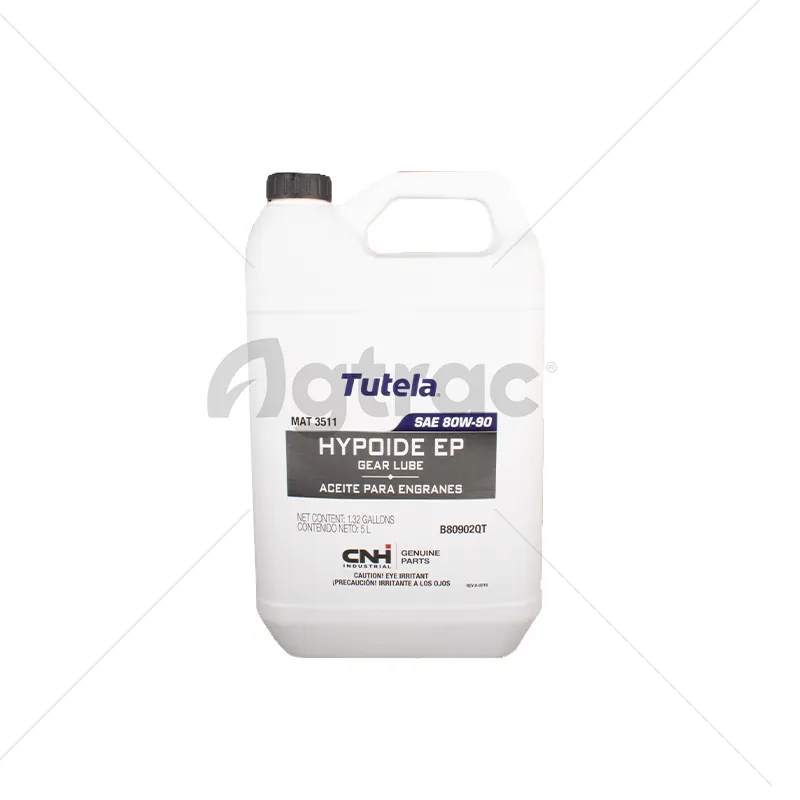 ACEITE PARA ENGRANES MARCA TUTELA HYPOIDE EP | SAE 80W-90 DE 5 LITROS (B80902) CNH