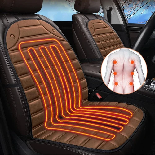 2 capas de assento aquecidas para carro | Almofada universal para aquecimento rápido de assentos de inverno