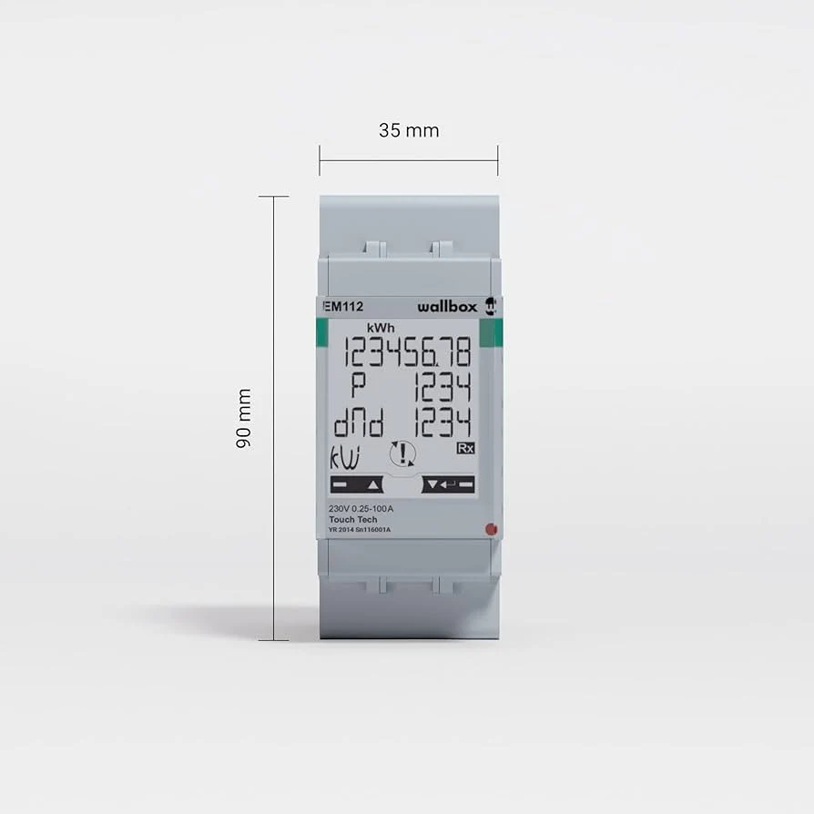 Sensor para Controlo Dinâmico de Potência ou Mid Meter Wallbox Power Boost Monofásico de Medição Direta até 100A
