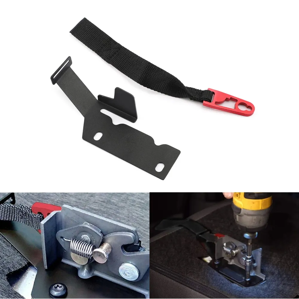 Ford Super Crew F-150 2009-2018 1PC Kit de liberação do banco traseiro Red Strap