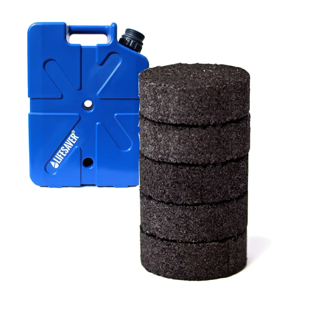 Filtros de carvão ativado LifeSaver Jerrycan (pacote com 5)