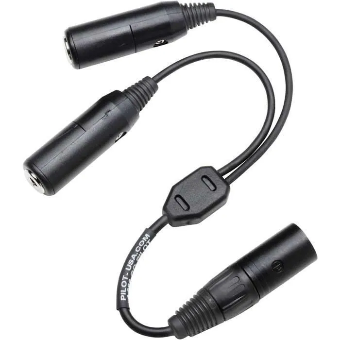 Adaptador de fone de ouvido de aviação Pilot USA GA para Airbus XLR-5