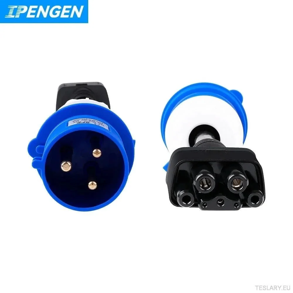 IPENGEN TESLA Modelo 3 Adaptador CEE - 32A 240V EV Extensão do carregador