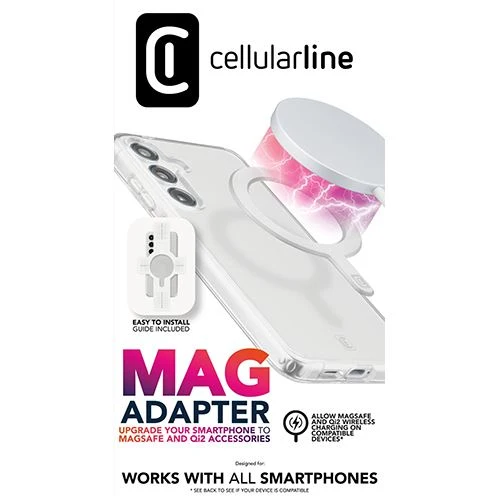 Anel Magnético Cellular Line Mag Adapter para Smartphones - Branco