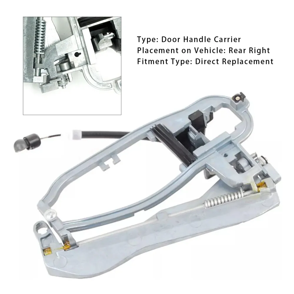Traseira porta da porta direita Exterior 51228243636 para BMW E53 X5