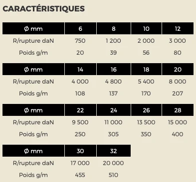 AMARRA DE POLIAMIDA 3 CORDÕES – Ø6 32 mm GORILLA ROPES