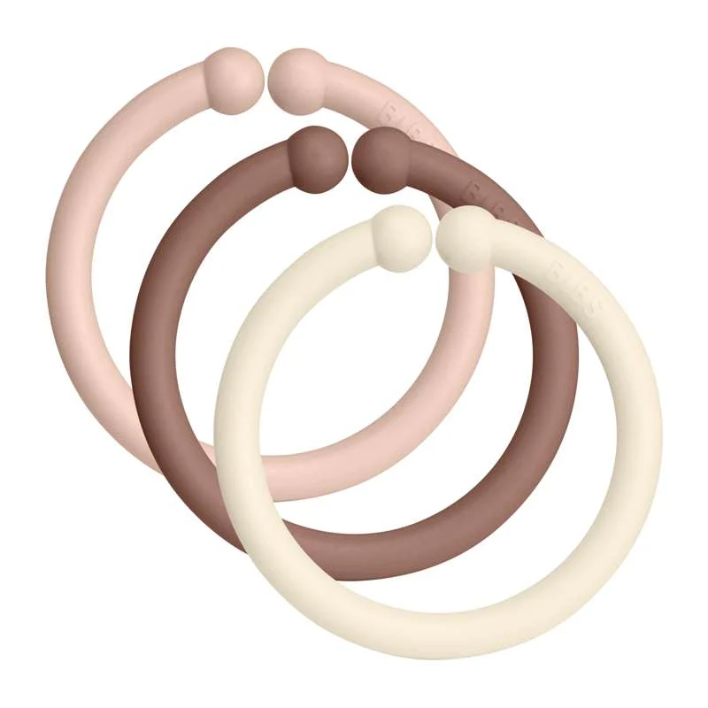 BIBS Laços - éis de suspensão - Pacote de 12 - Blush/Woodchuck/Ivory