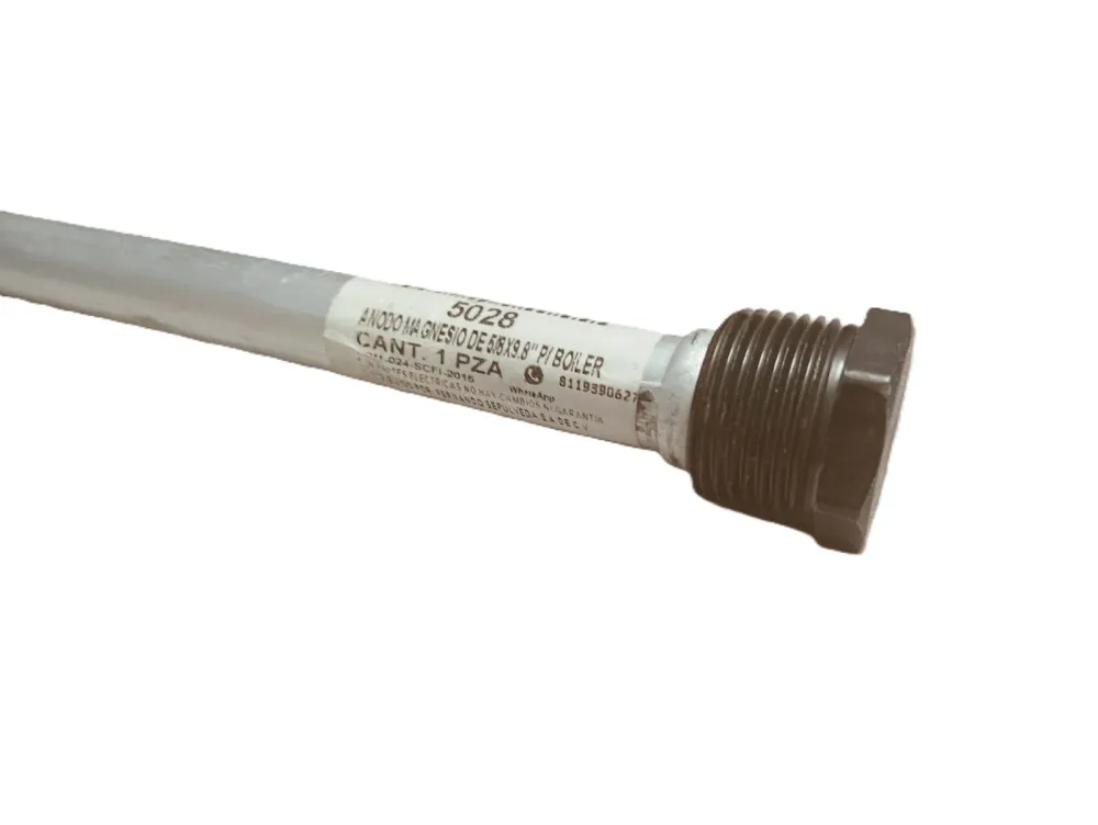 Anodo de Magnesio medida 5/8 X 8" para Boiler Calorex