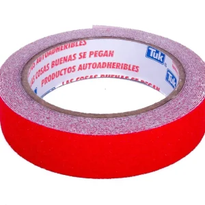 Cinta Antiderrapante Rojo 25mm Tuk