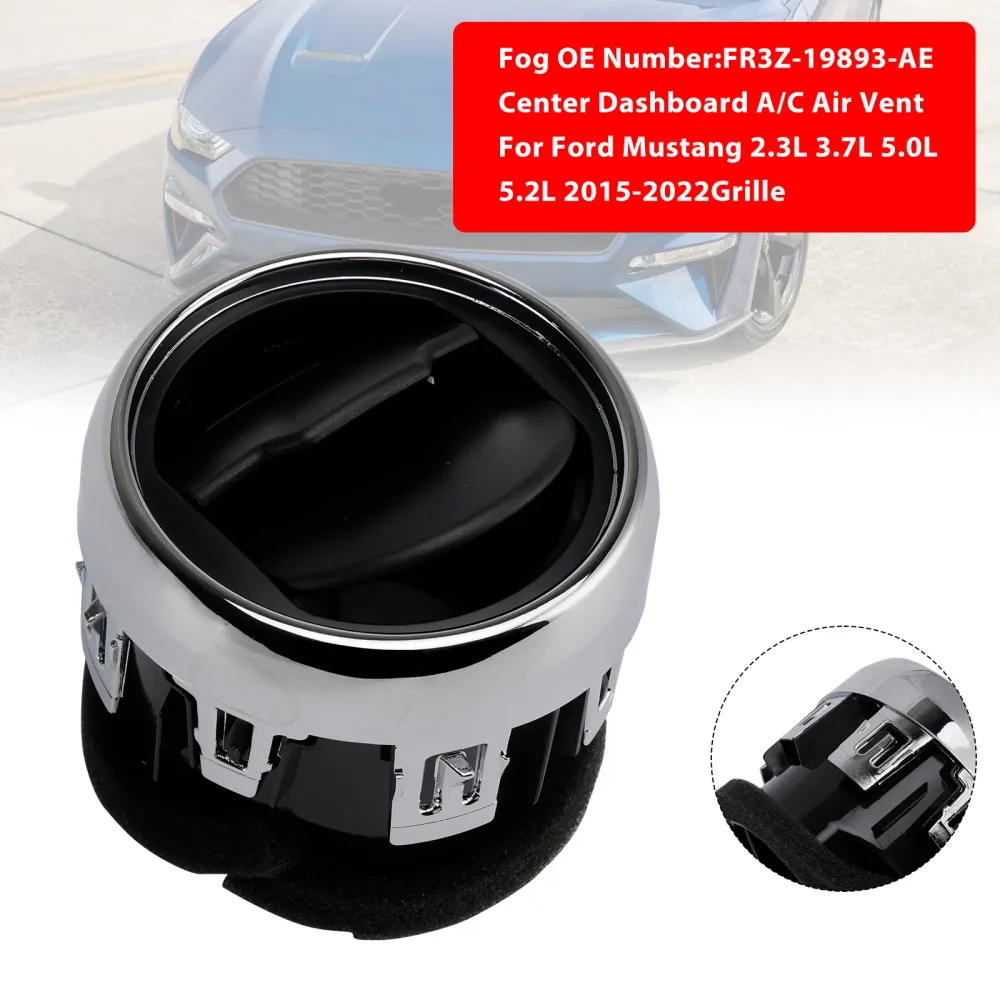 Painel central /C Air Vent Louvre FR3Z-19893-AE para Ford Mustang 2015-2022