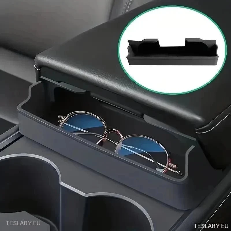 Tesla 3/Y Center Console Storage para óculos e mais