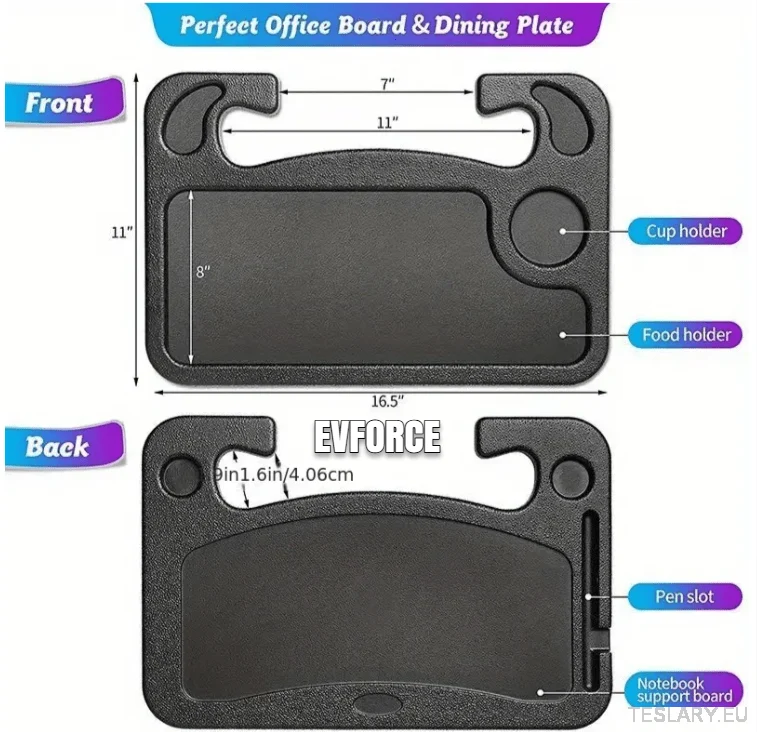 Tabela de armazenamento do volante universal para Tesla, BYD, MG & More