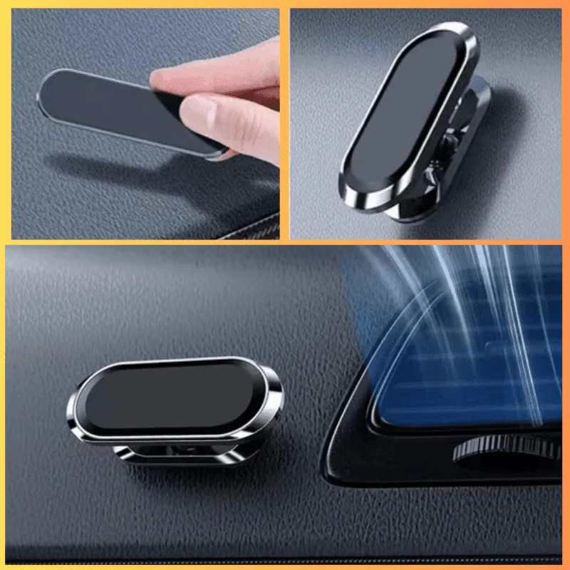Suporte Magnético para Celular Universal – Compacto, Seguro e Ajustável 360° para Carro