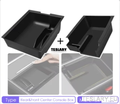 Tesla Modelo 3/Y 2021-2024 Acessórios Center Bandejas de Console