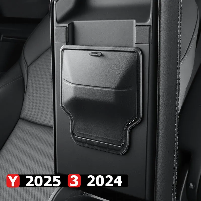 Tesla para o Modelo Y Juniper 2025 e Highland Modelo 3 Organizador de caixa de armazenamento de braço oculto - acessório i...
