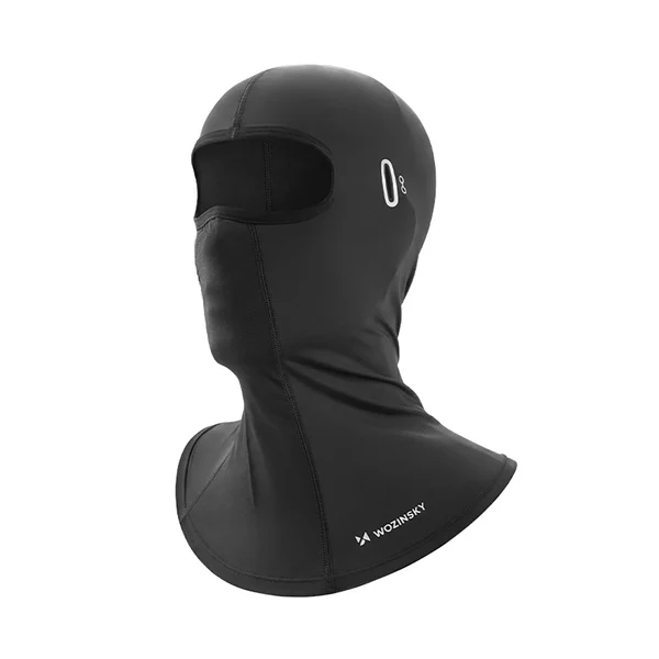Capa de chuva Wozinsky WKM-02B com aberturas para óculos - Preta