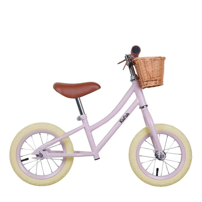 Kid'oh Bicicleta de carga com cesto - Pale Rose