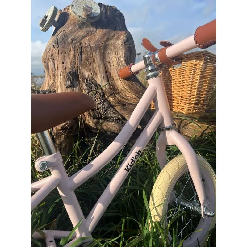 Kid'oh Bicicleta de carga com cesto - Pale Rose
