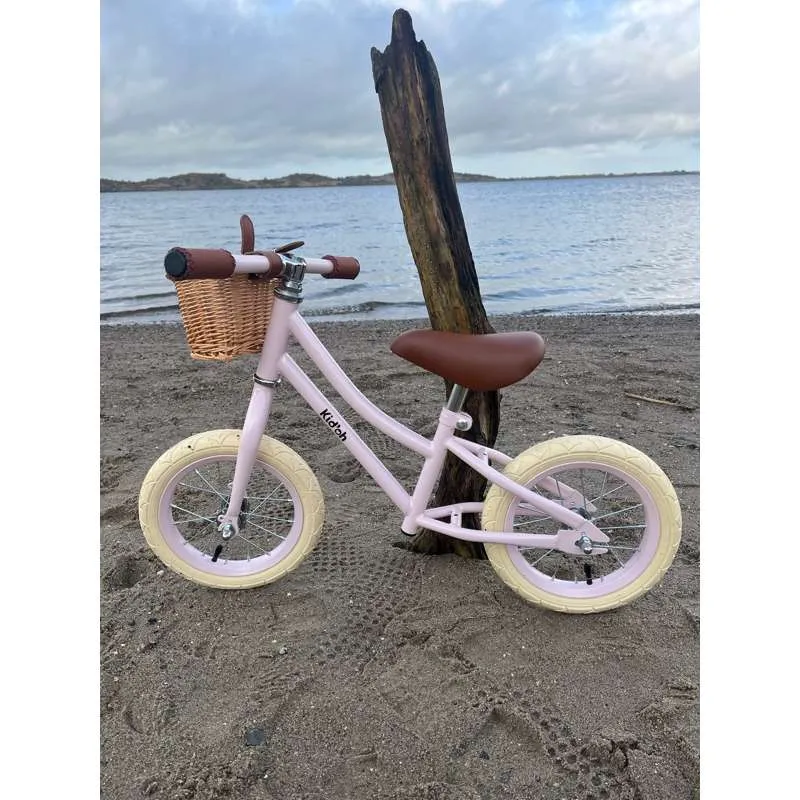 Kid'oh Bicicleta de carga com cesto - Pale Rose