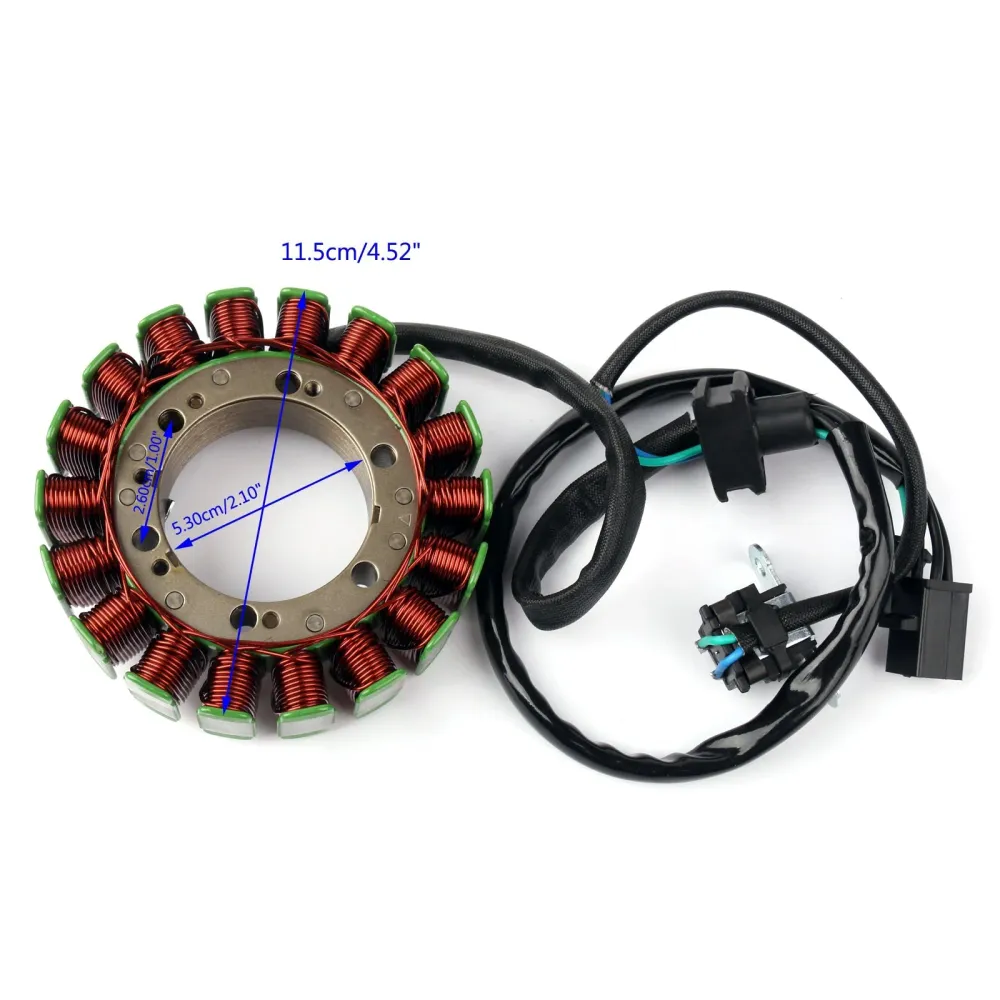 Bobina do estator gerador para Suzuki VL800 Volusia 800 K1/K2/K3/K4 (2001-2005) Genérico