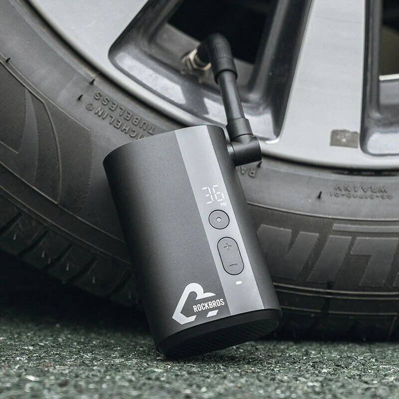 Bomba de Ar Portátil 150 PSI Bateria 5000 mAh Ecrã LCD