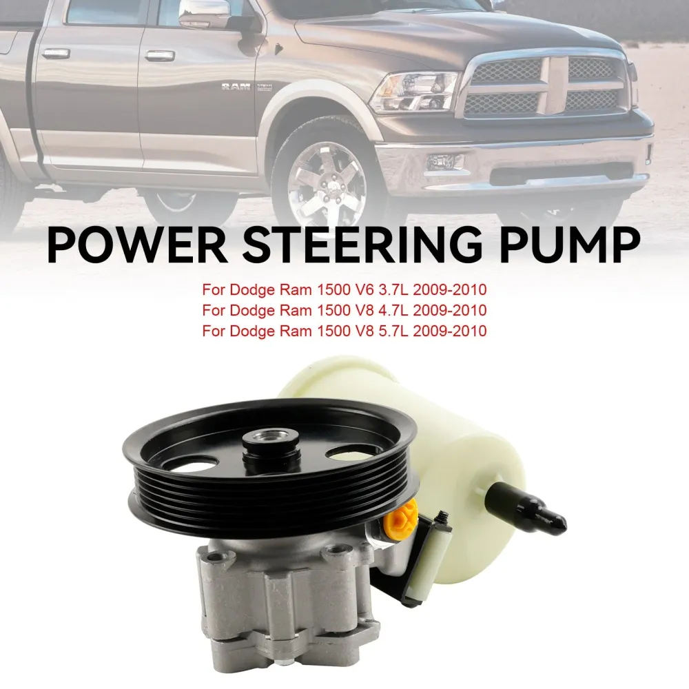 Dodge Ram 1500 2009-2010 Bomba de direção hidráulica com polia e reservatório 55398903AD