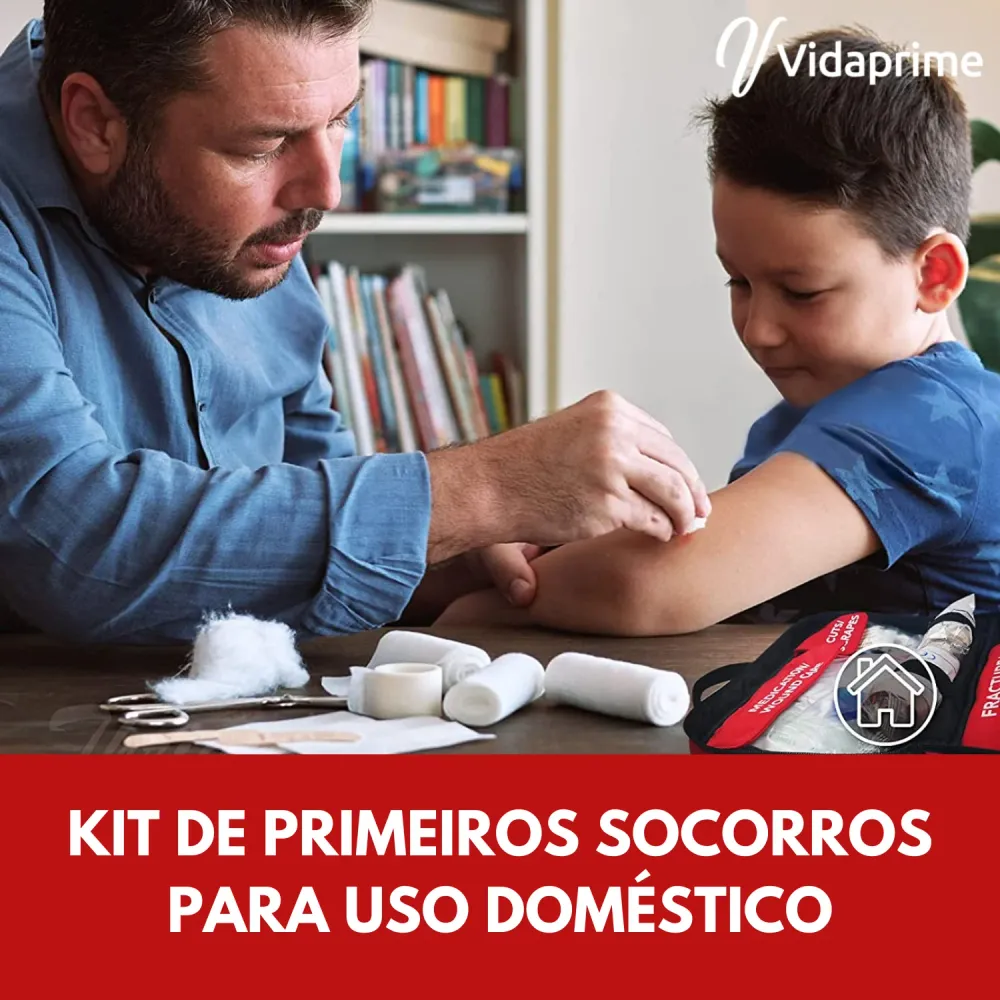 Kit de Primeiros Socorros Profissional Completo - 180 pcs