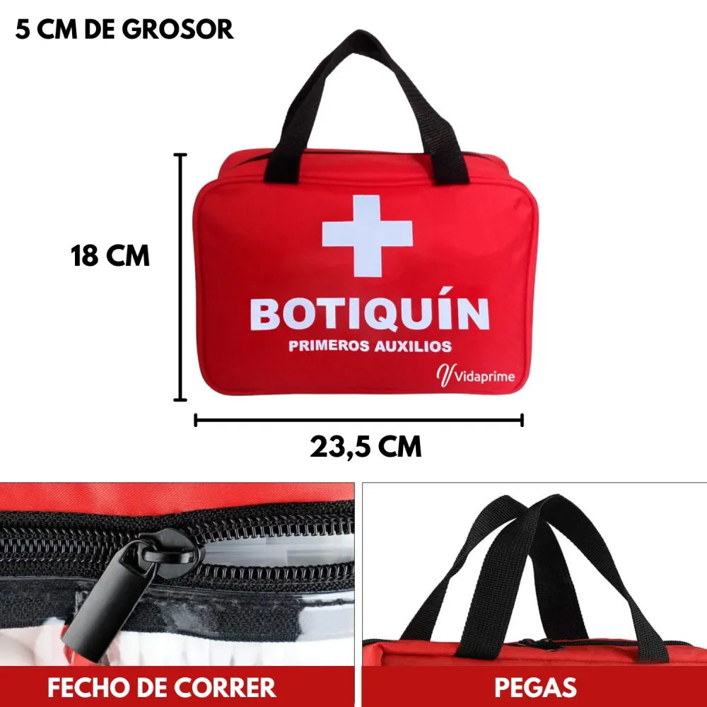 Kit de Primeiros Socorros Profissional Completo - 180 pcs