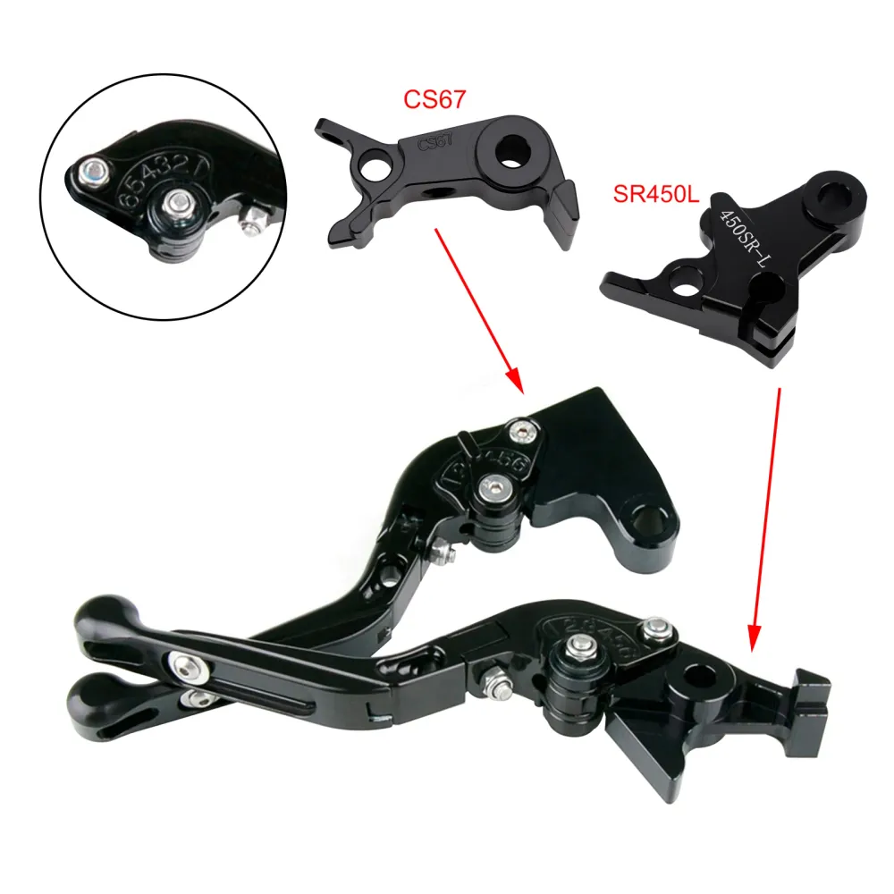 Adjustable Clutch Brake Lever fit VOGE DS900X 900DSX 2024-2026 Black