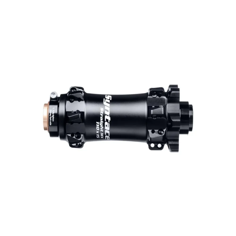 SYNTACE Straight MX Front Hub 110x15 IS SC 28 Hole Matt
