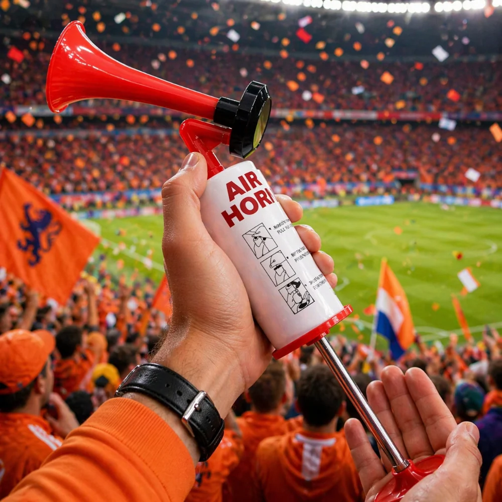 Bomba Manual de Futebol WK com Alarme Sonoro Portátil Compacta