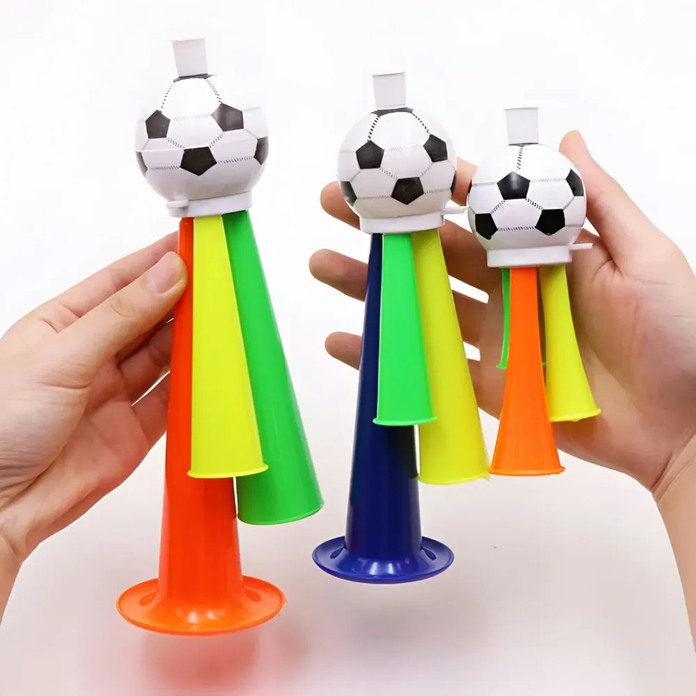 Conjunto de Vuvuzelas WK Estádio de Futebol com Buzina Dobrável