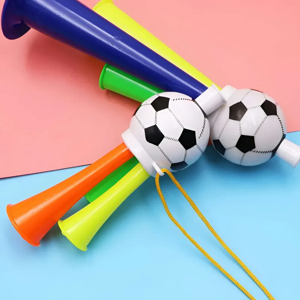 Conjunto de Vuvuzelas WK Estádio de Futebol com Buzina Dobrável