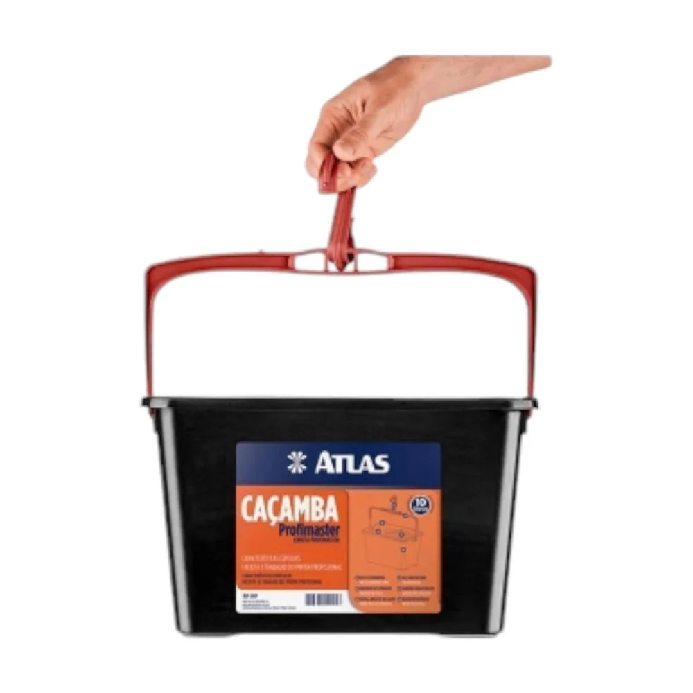 Caçamba Para Pintura Preta 10l Atlas