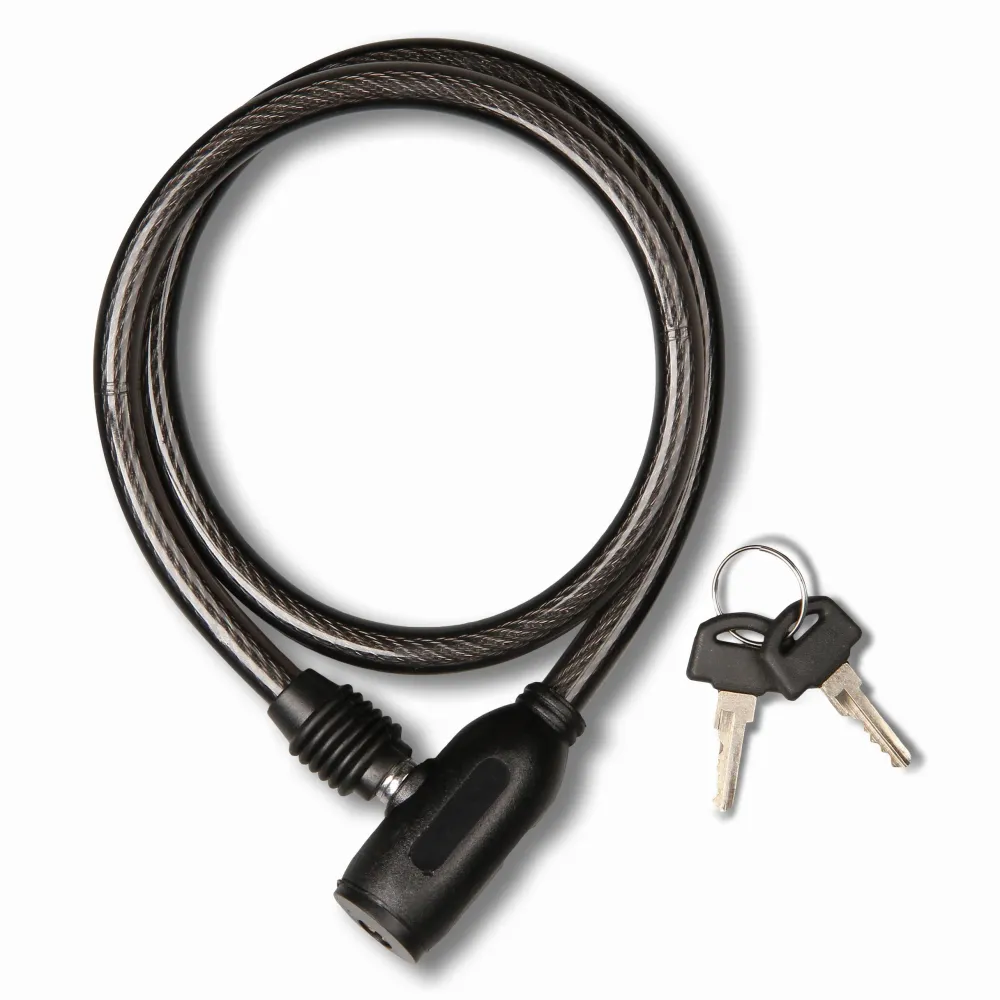 Cadeado de cabo de ço GOLDEN KEY 1 * 80 cm preto