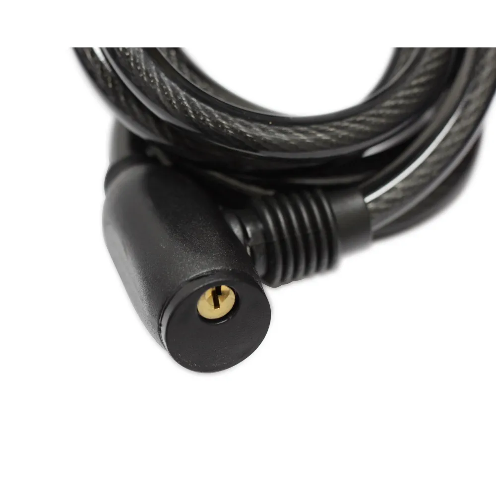 Cadeado de cabo de ço GOLDEN KEY 1 * 80 cm preto