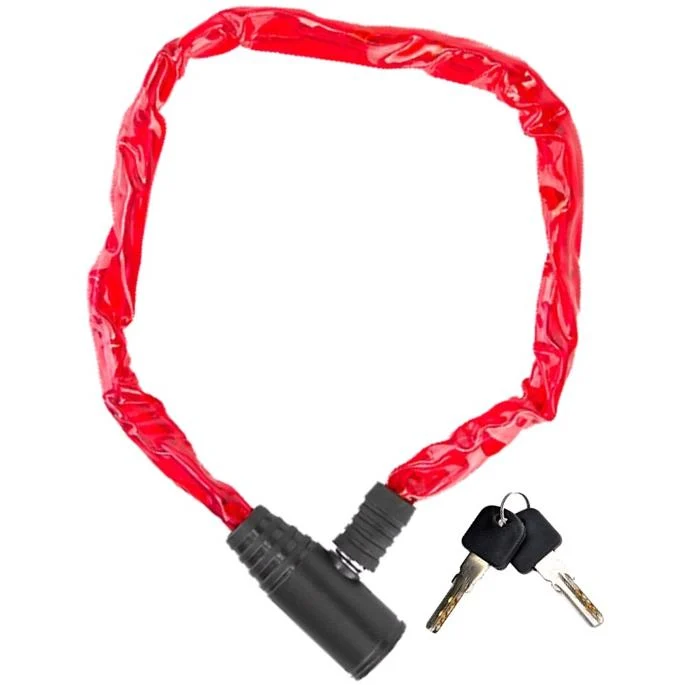 Cadeado trançado com cabo de ço vermelho GOLDEN KEY