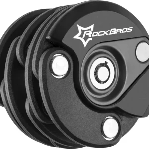 Rockbros Antirroubo de bicicleta dobrável e trancável - preto