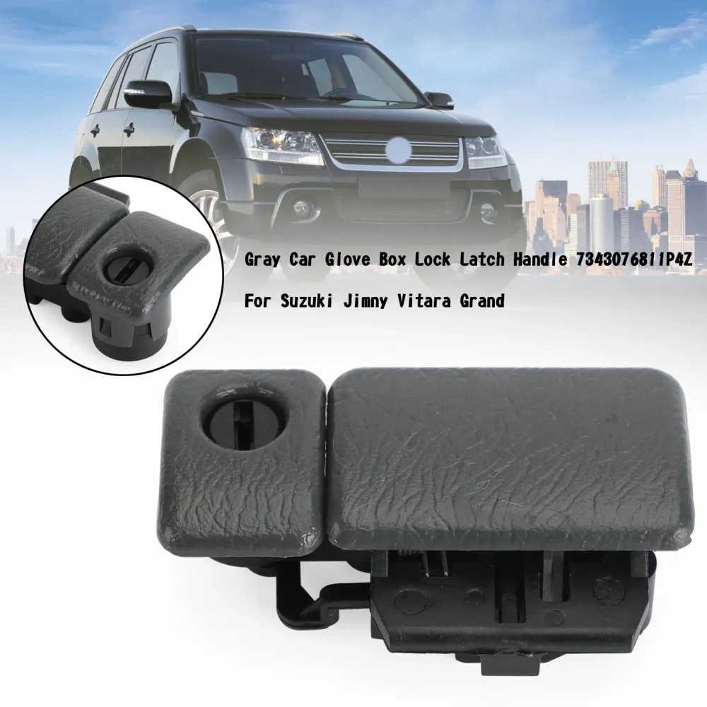 Alç de trava de trava de luvas de carro cinza 7343076811p4z para Suzuki Jimny Vitara Grand Generic