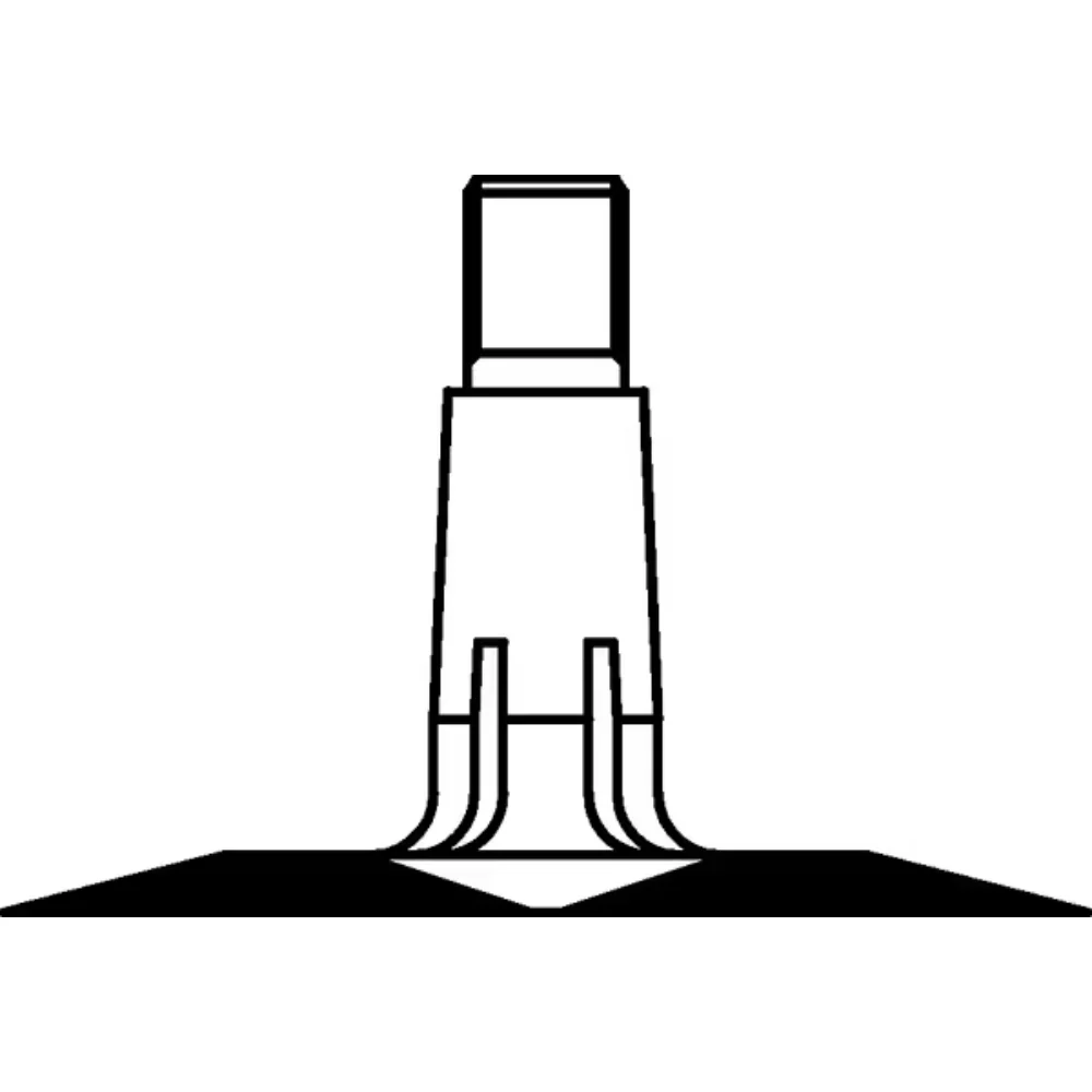 Câmara de ar para jante Ø 8", 350/400-8, válvula reta TR13