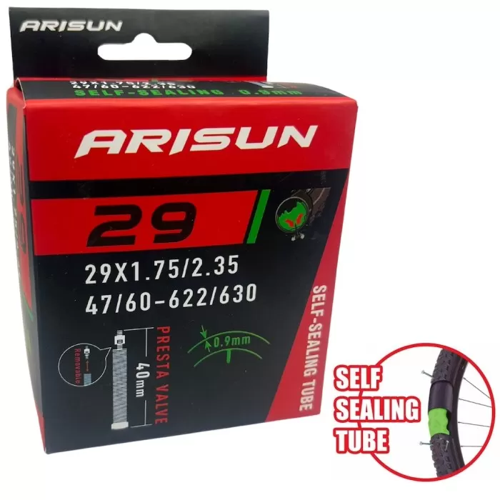 CÂMARA DE AR ARISUN SELF-SEALING 29X1,75/2,35 (FV) 40 MM