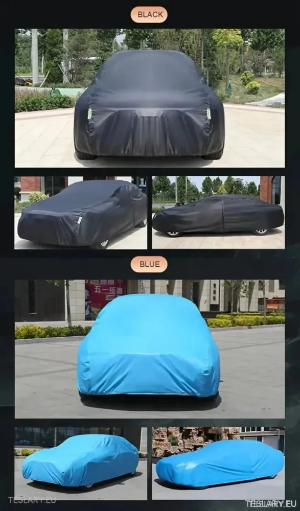 Tampa/protetor de carro universal de 4,9m internos/externos adequado para Tesla Modelo 3/Y