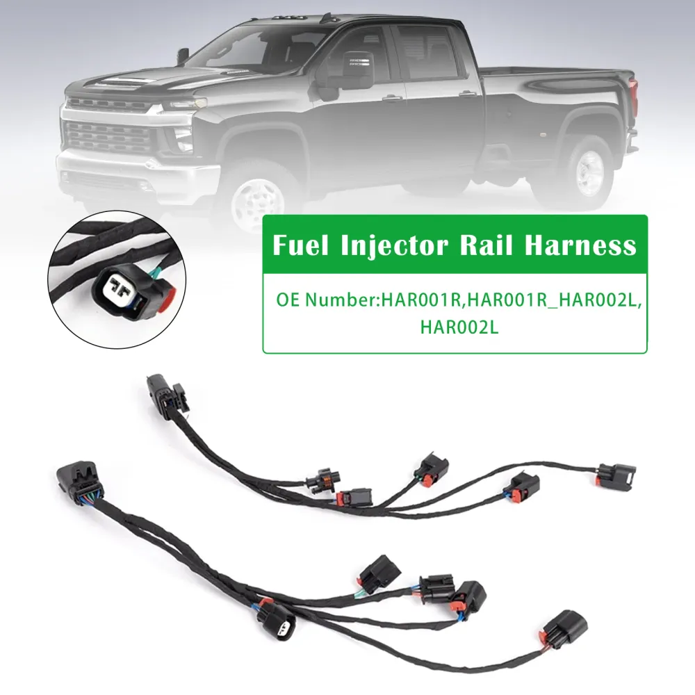 Fuel Injector Rail Harness HAR001R_HAR002L Cadillac Chevy GMC 5.3L 6.2L 6.6L 14-23