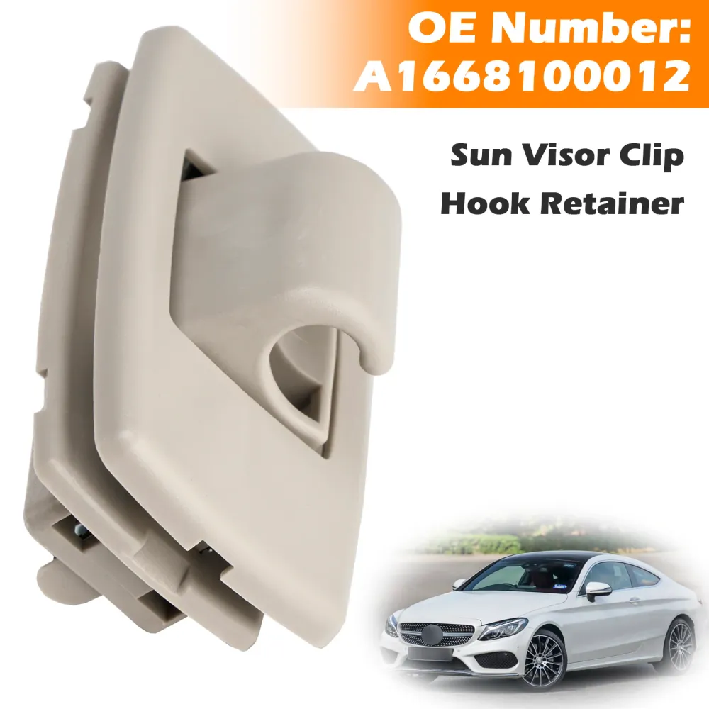 Gray Sun Visor Clip Hook Retainer Mercedes Benz C-class W205 S205 2015-2019