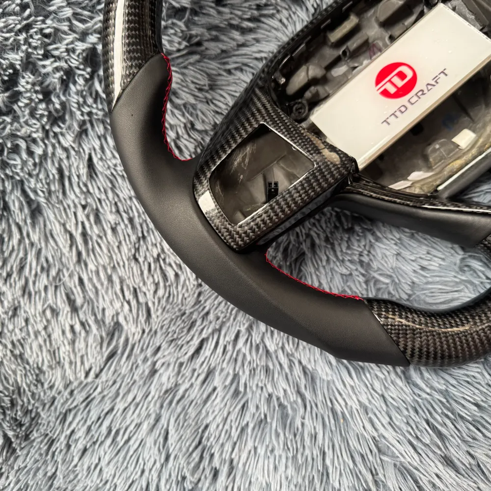 Custom Flat Top Carbon Fiber Steering Wheel Maserati Ghibli Levante |TTD Craft