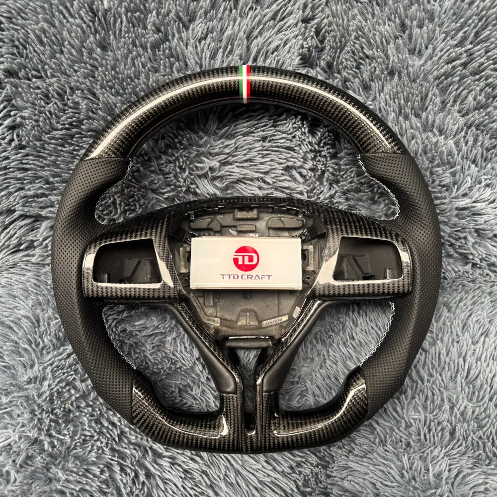Maserati Ghibli Levante Quattroporte Carbon Fiber Steering Wheel 2014-2023 |TTD Craft