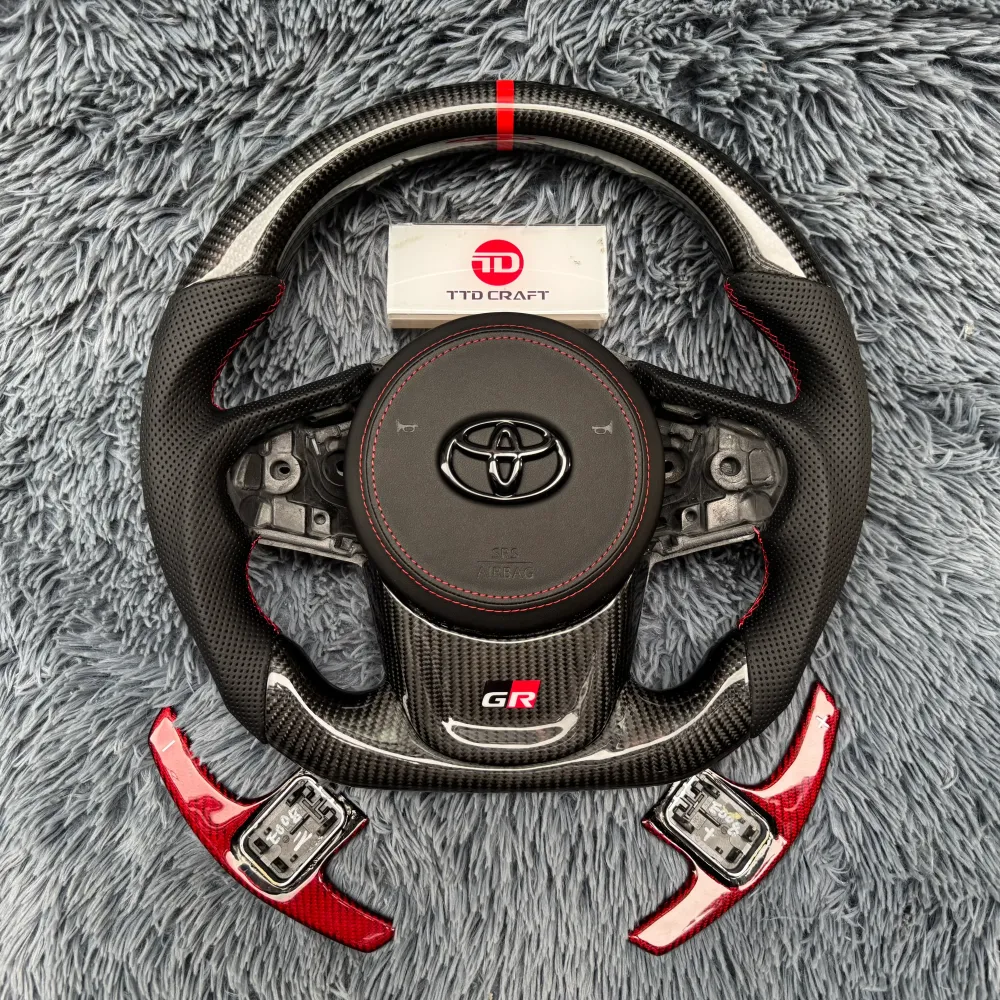 Toyota 2020-2026 Supra MK5 A90 A91 Custom Carbon Fiber Steering Wheel |TTD Craft