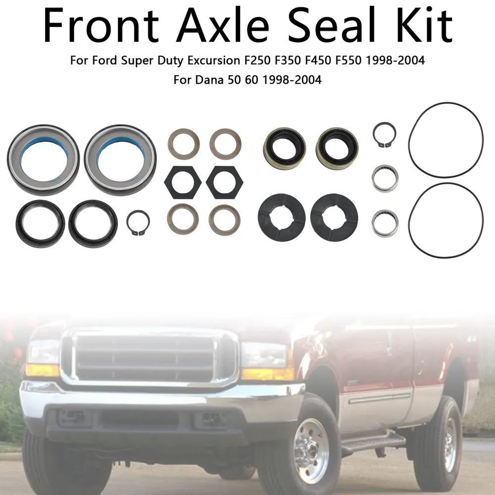 Vedação do eixo dianteiro e lavadora de impulso Kit Fit Ford excursion F250 F350 1998-2004